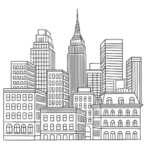 Detailed Cityscape