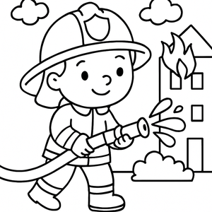 Brave Firefighter
